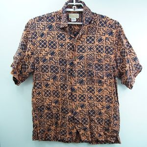 NOA NOA Mens HAWAIIAN Style Shirt Rayon Batik
